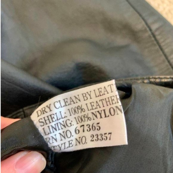 Vintage genuine leather mini skirt black - Picture 7 of 7